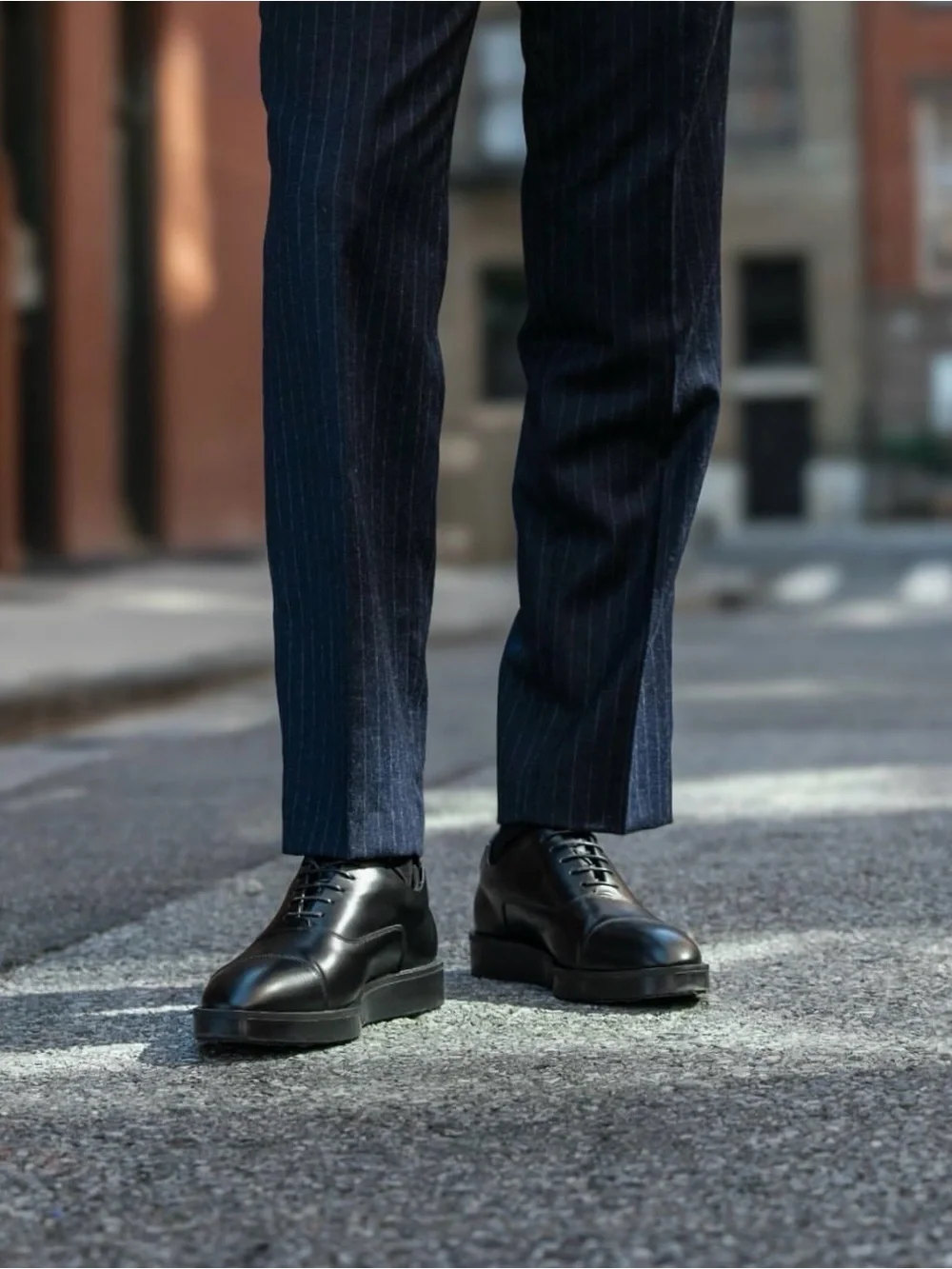 Classic Black Leather Derby Shoes - Timeless Lace-Up Oxfords
